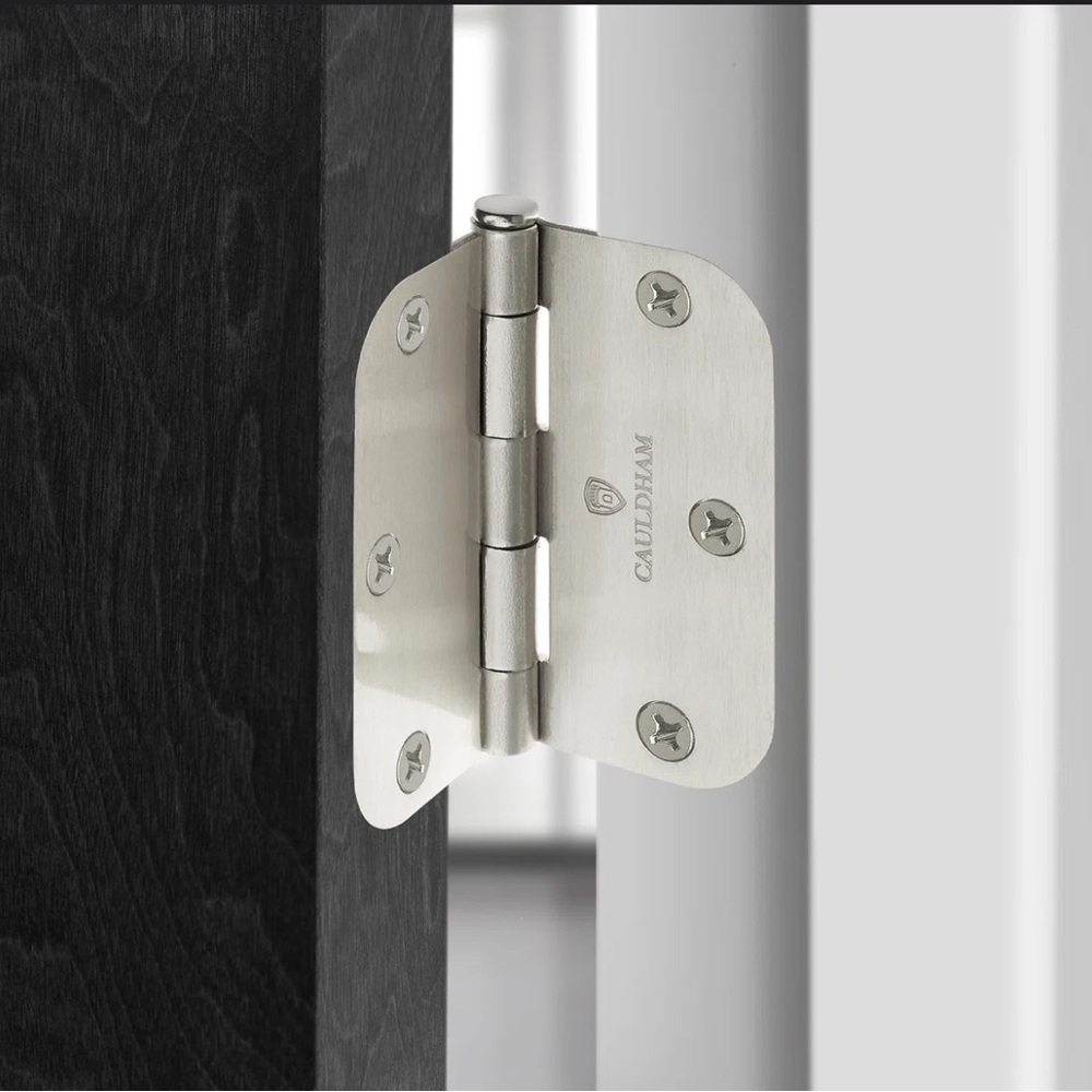 Cauldham Butt Bearing Door Hinges Satin‎ Nickel (Set of 3)